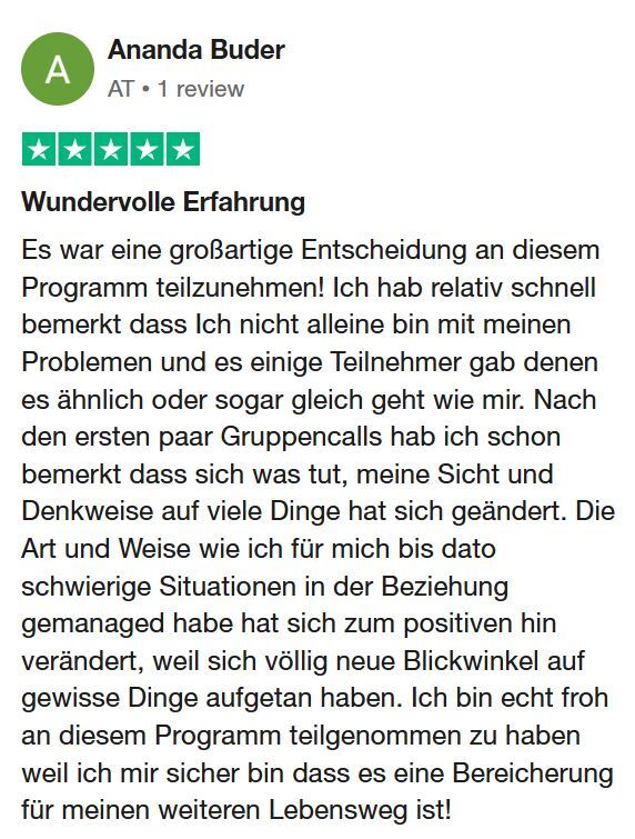 Ananda Buder x Testimonial kein Datum Ananda Buder x Testimonial kein Datum